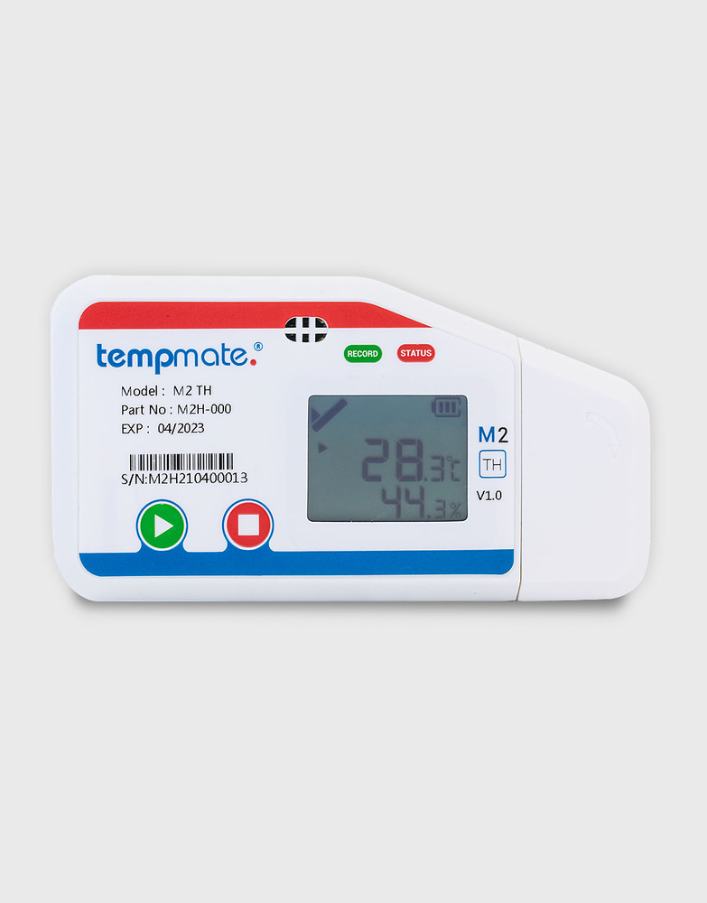 Registrador data logger de temperatura/humedad Tempmate M2TH 