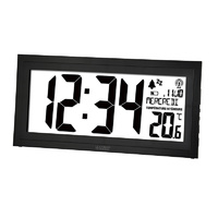 Reloj termómetro gran formato La Crosse WS8010 negro