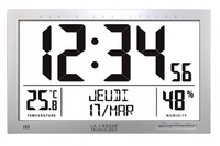 Reloj termohigrómetro gran formato La Crosse WS8013 gris