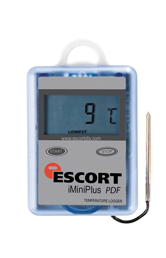Registrador data logger de temperatura ESCORT MINI MU OE D 16 L sensor externo Imagen ampliada