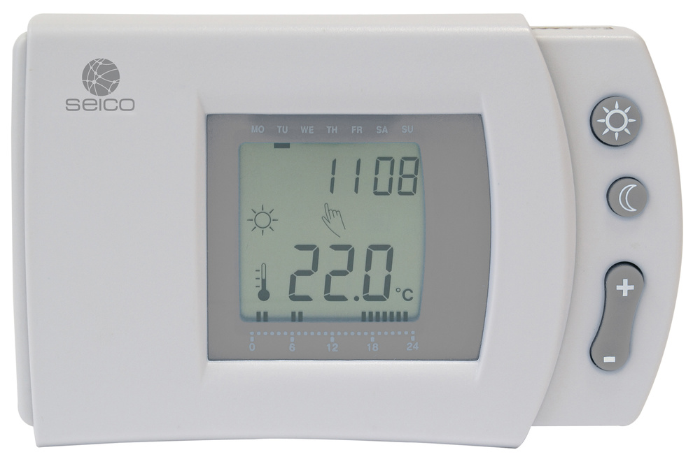 Termostato digital programable para calefacción SEICO AL257 -  Descatalogados - La Casa del Clima